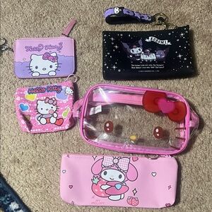 Hello Kitty and My Melody Pouch Set